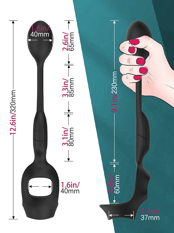 
                  
                    Flexible Silicone Tip Anal Vibrator with Cock Ring
                  
                