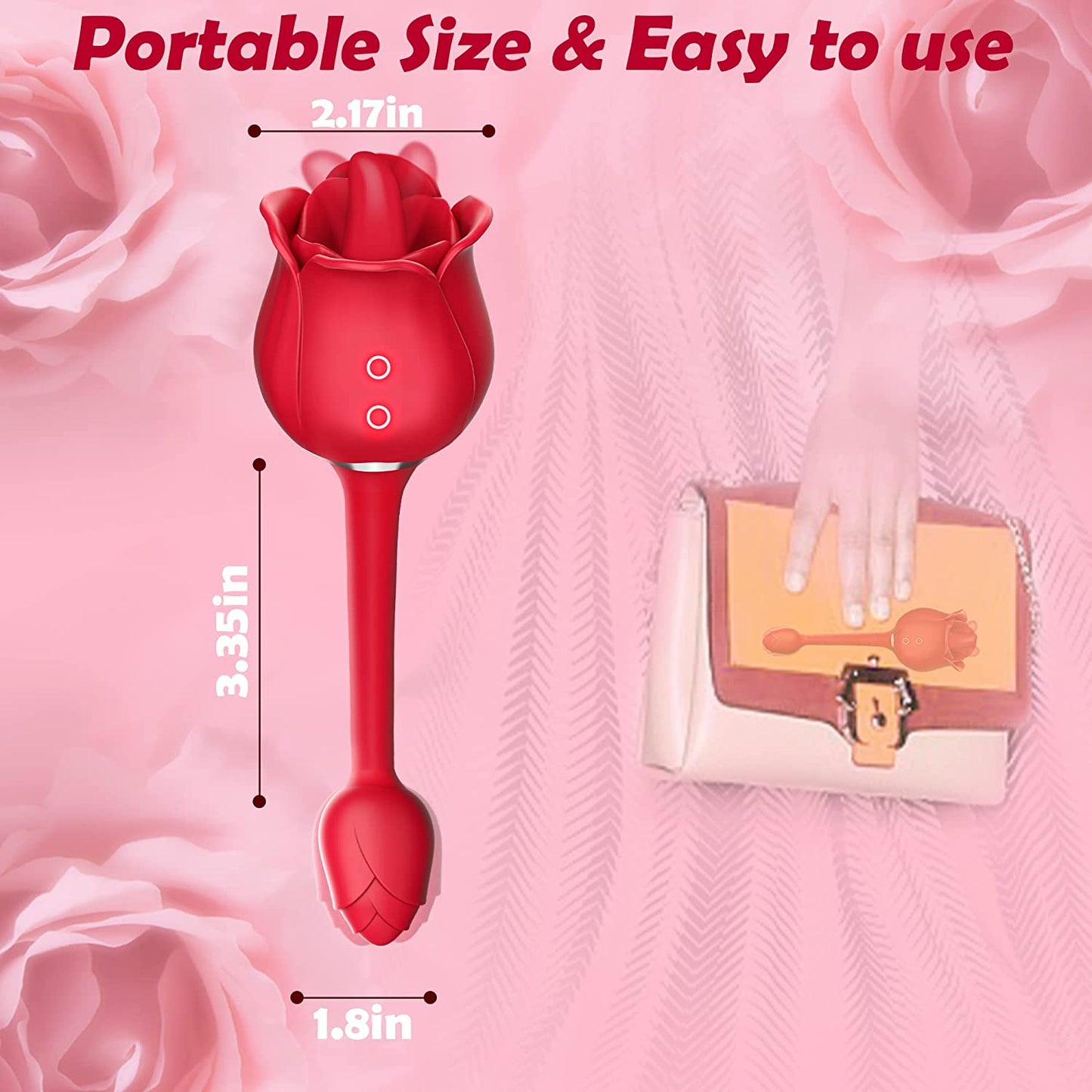 
                  
                    Demetrio - Rose Toy for Women with Licking Vibrating Tongue and Vibrator
                  
                