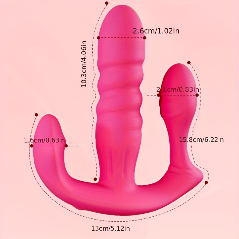 
                  
                    1pc 3 Retractable Wearable Vibrator Sex Toy For Vaginal And Anal Penetration And Clitoral Stimulation Female Sex Toys
                  
                
