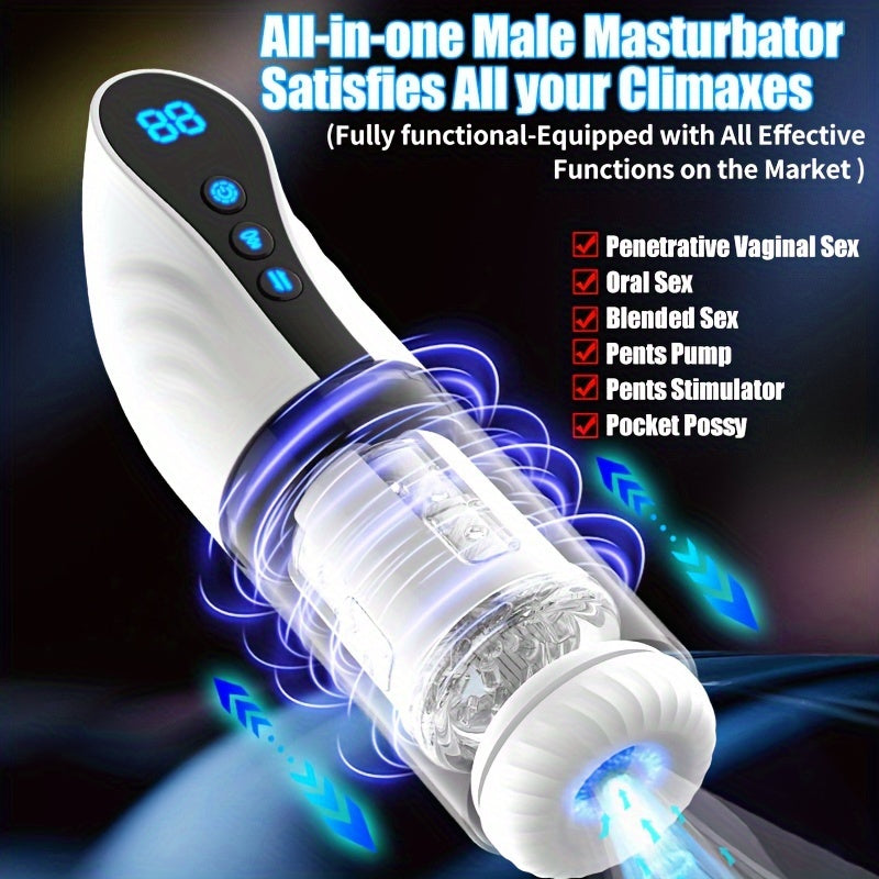 
                  
                    1pc Male Masturbator Sex Toy Male Masturbation Cup 9 Telescopic Frequencies, 9 Sucking Frequencies, 9 Rotating Frequencies, USB Charging, Adult Products, Sex Toy
                  
                