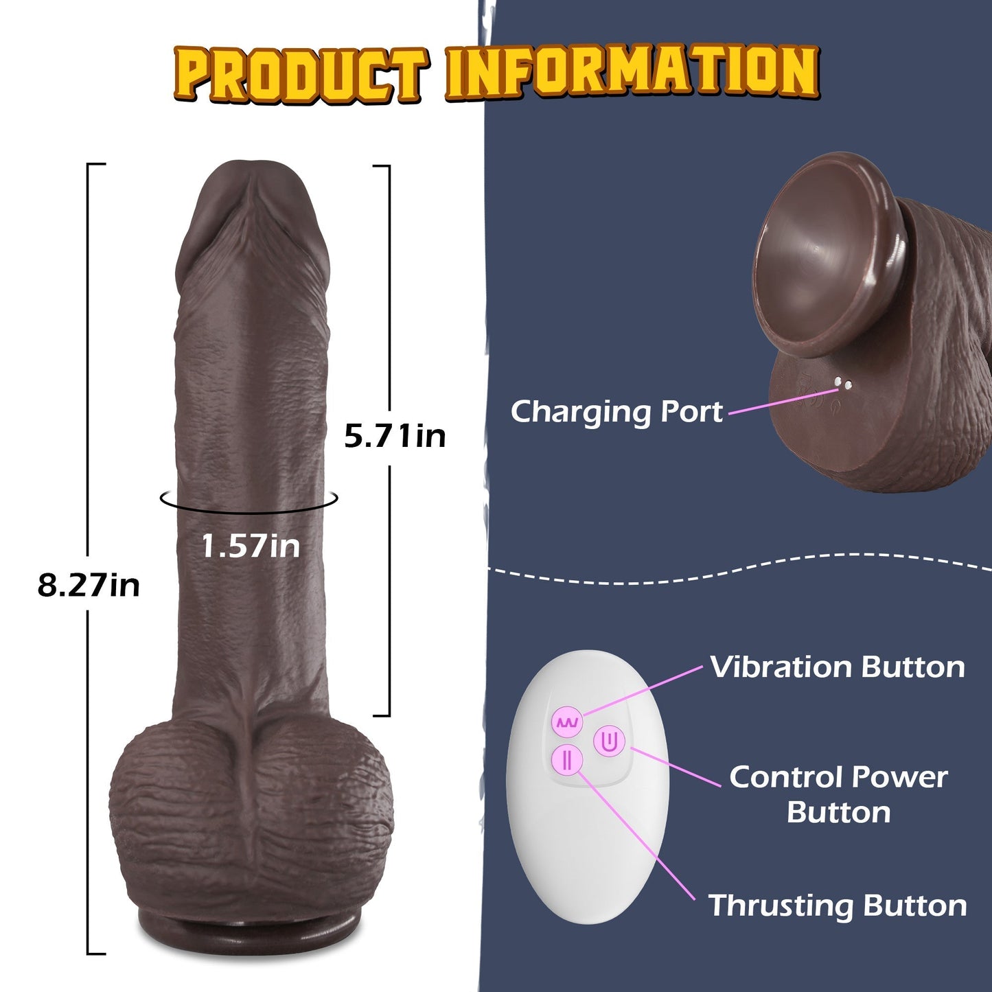 
                  
                    Georgi - Thrusting & Vibrating Dildo Vibrator
                  
                