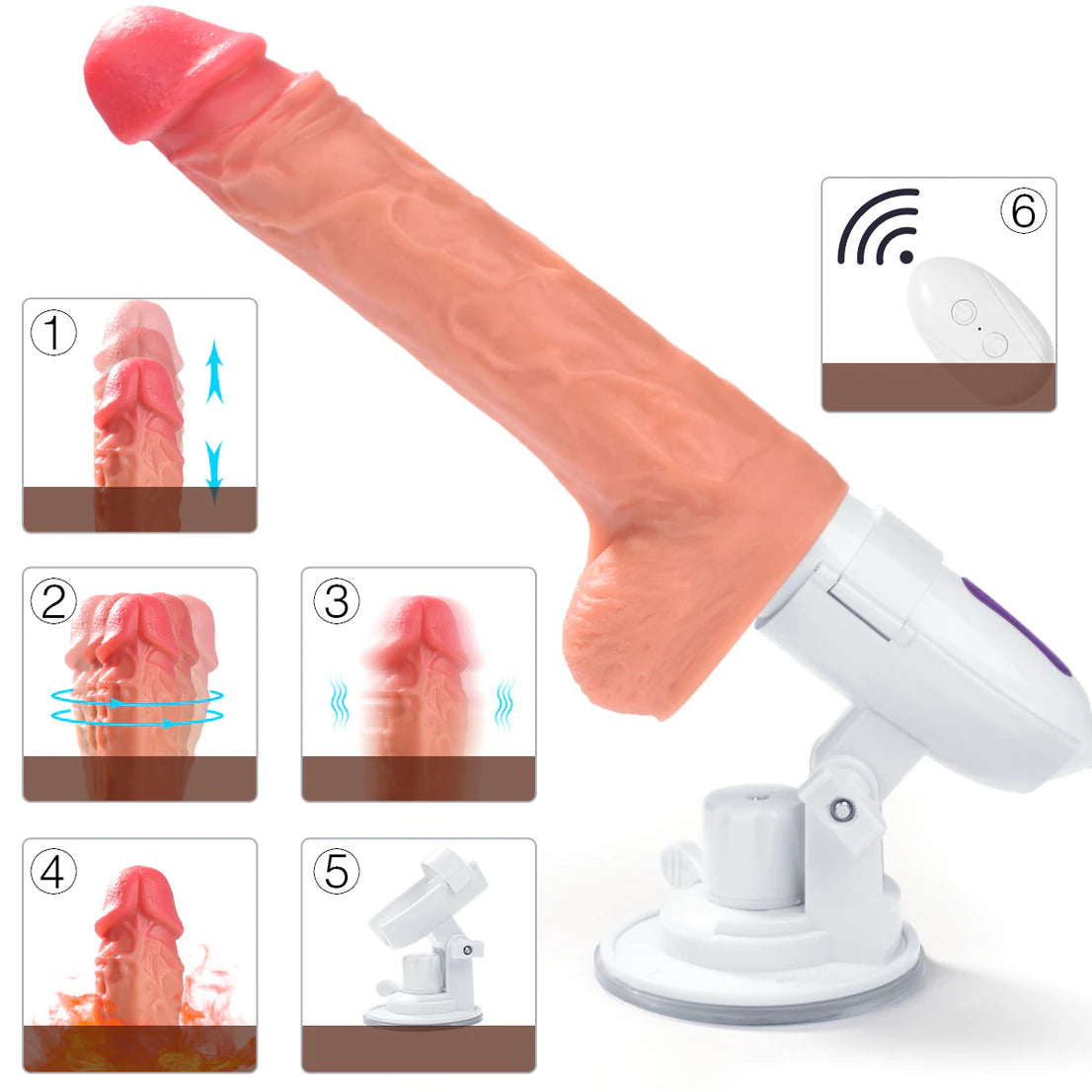 
                  
                    Powerful Thrusting Suction Cup Dildo Mini Sex Machine
                  
                
