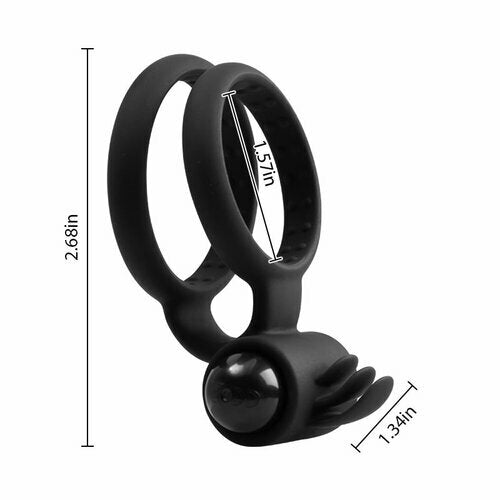 
                  
                    AlluriaToy Vibrating Battery-Powered Cock Ring for Clitoris & Testicles Stimulation Lasting Stronger Vibrator
                  
                