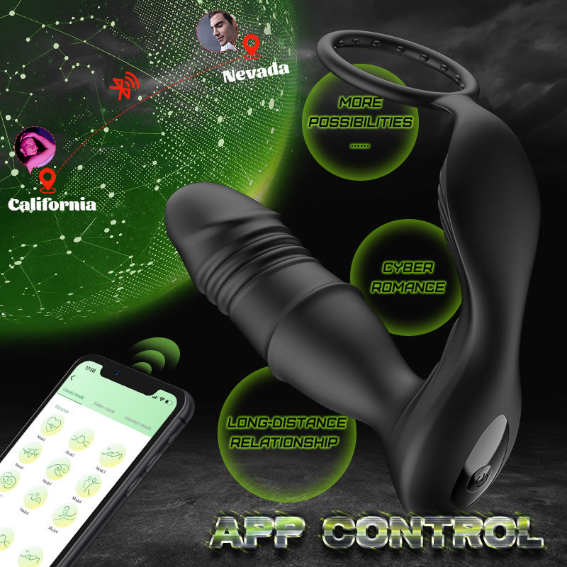 
                  
                    Murphy-APP/Controller & 9-Telescopic / Vibration & Penis Ring Locking Prostate Massager
                  
                