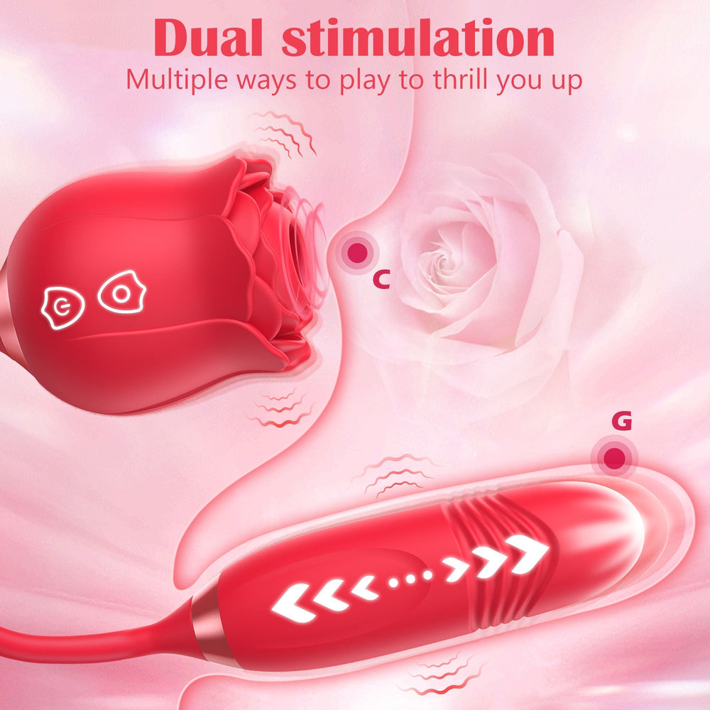 
                  
                    Rose Blowjob Vibrator With 10 Vibration Modes From Soft To Intense
                  
                
