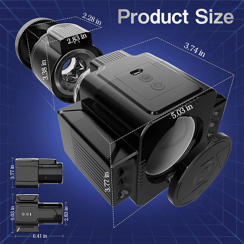 
                  
                    Croxton - Camera Shape 3 IN 1 Detachable Black Multifunctional Male Masturbator
                  
                