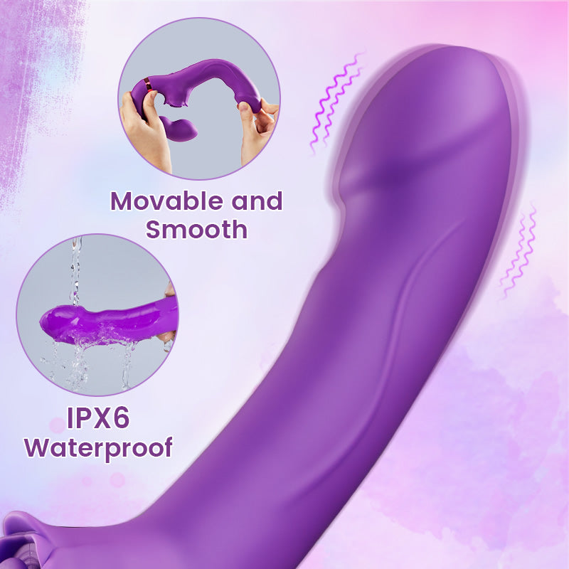 
                  
                    Loria for Couples 10 Tapping & Vibrating G-spot Clit Stimulator Strapless Double-ended Remote Control Dildo
                  
                