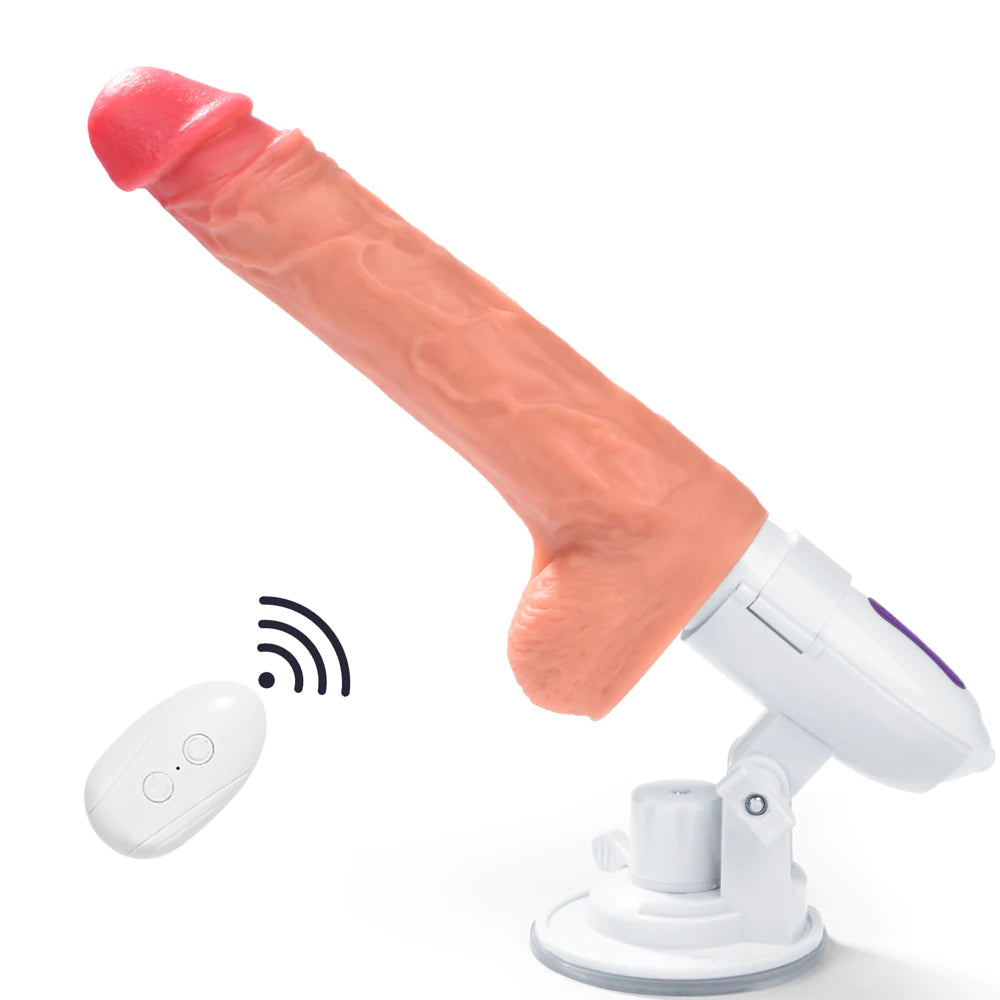 Powerful Thrusting Suction Cup Dildo Mini Sex Machine