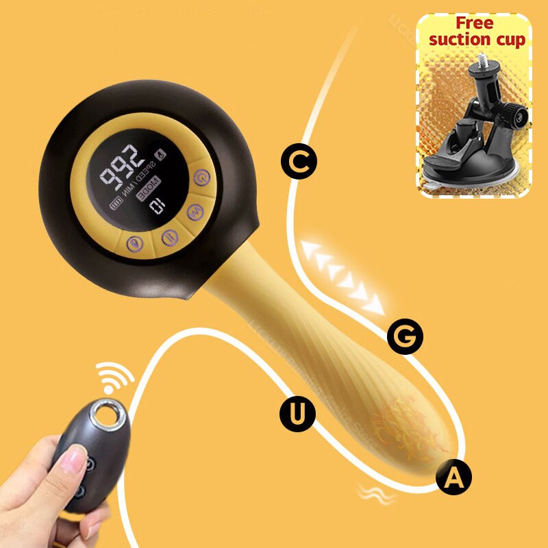 
                  
                    Thrusting Vibrating Sex Machine with Warming Function, Equipped with Remote Control & Suction Cup
                  
                